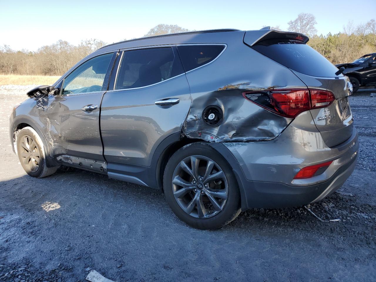 2018 Hyundai Santa Fe VIN 5XYZW4LA9JG525149 Copart auction photo, all over damage thumbnail 2