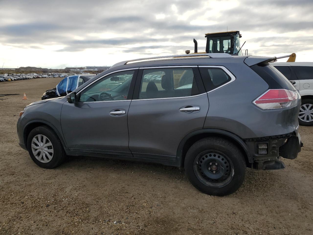 2014 Nissan Rogue VIN 5N1AT2MV9EC844875 Copart auction photo, rear end / top/roof damage thumbnail 2