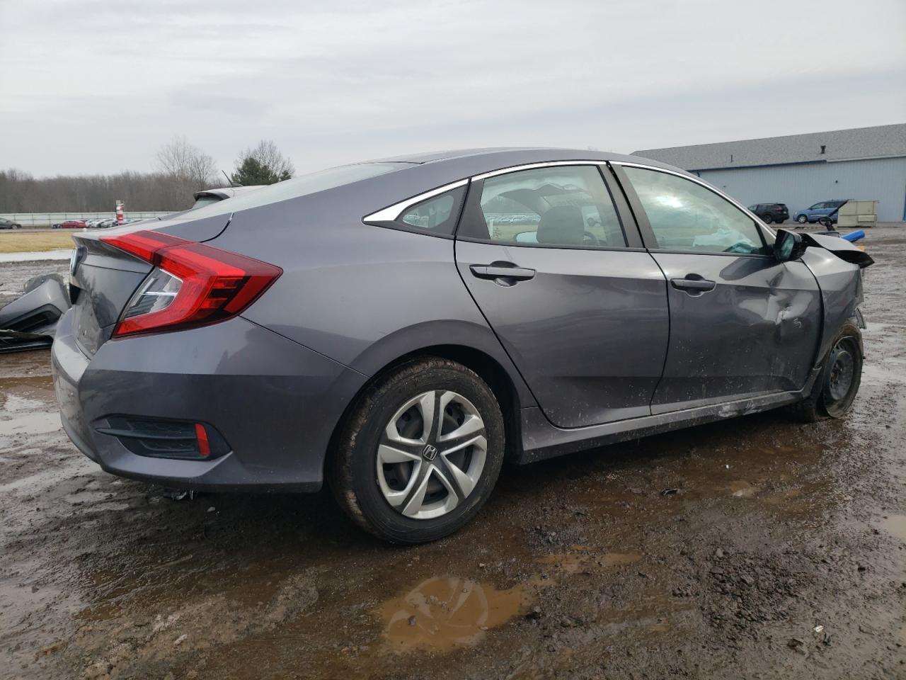 2018 Honda Civic VIN 19XFC2F57JE008458 Copart auction photo, all over / undercarriage damage thumbnail 3