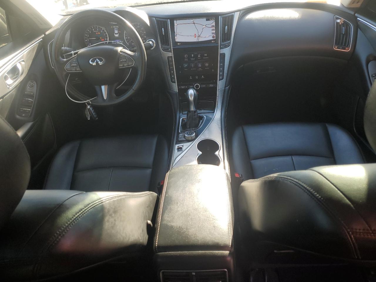 2015 Infiniti Q50 VIN JN1BV7AR5FM420454 Copart auction photo, side / front end damage thumbnail 8