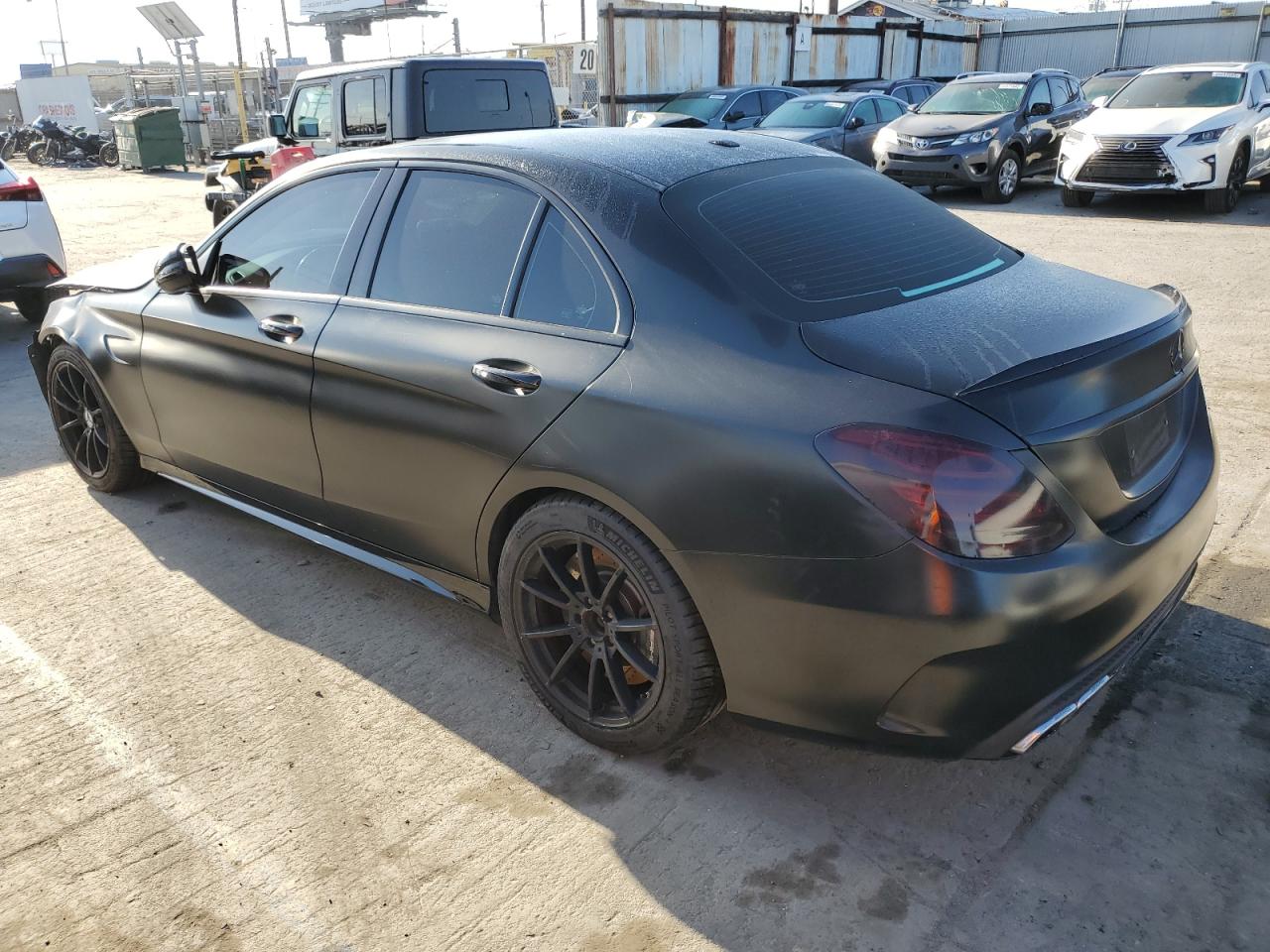 2017 Mercedes-Benz C-klasse VIN 55SWF8GB9HU205956 Copart auction photo, front end damage thumbnail 2