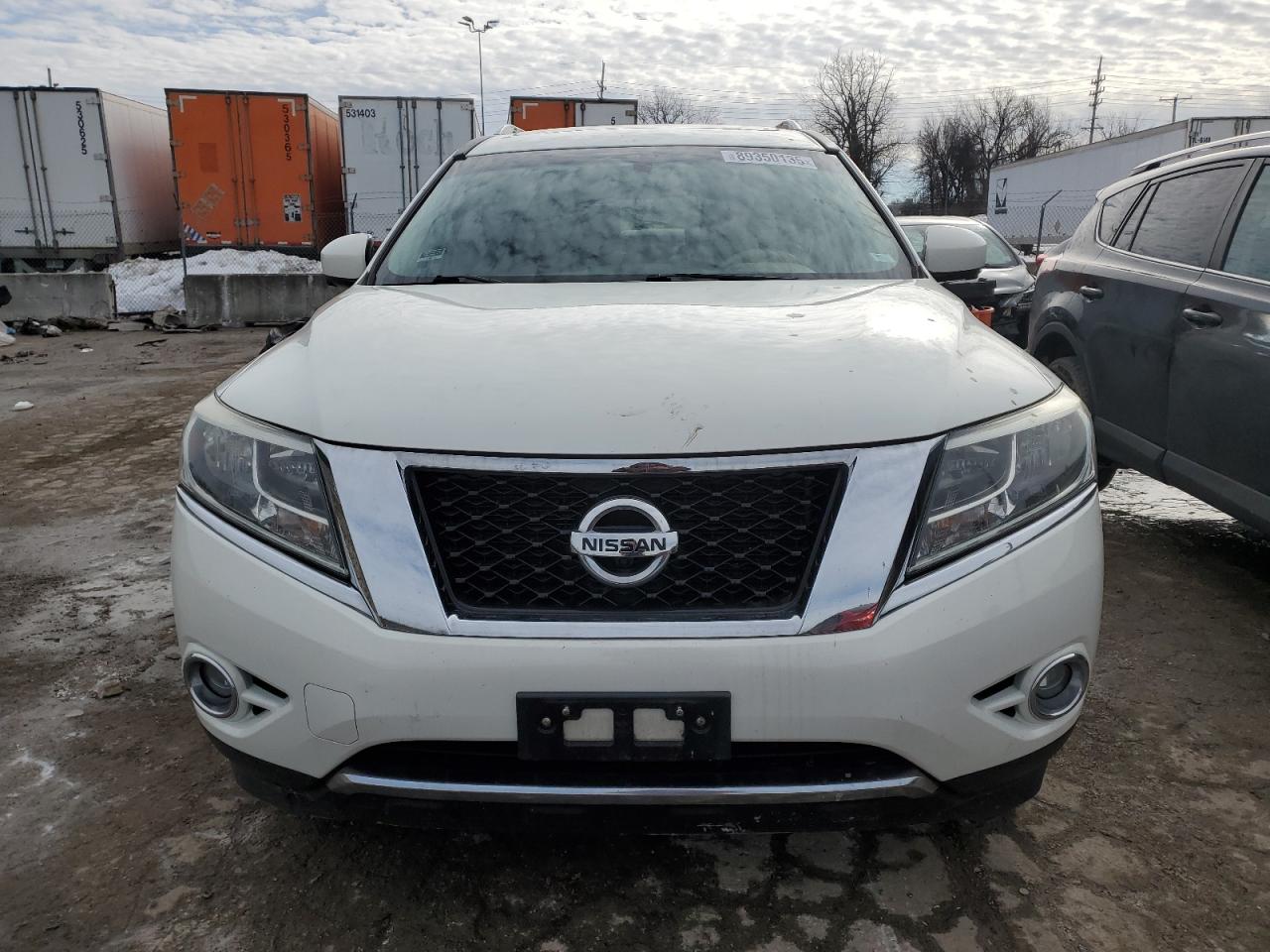 2014 Nissan Pathfinder VIN 5N1AR2MM0EC723478 Copart auction photo, front end / side damage thumbnail 5