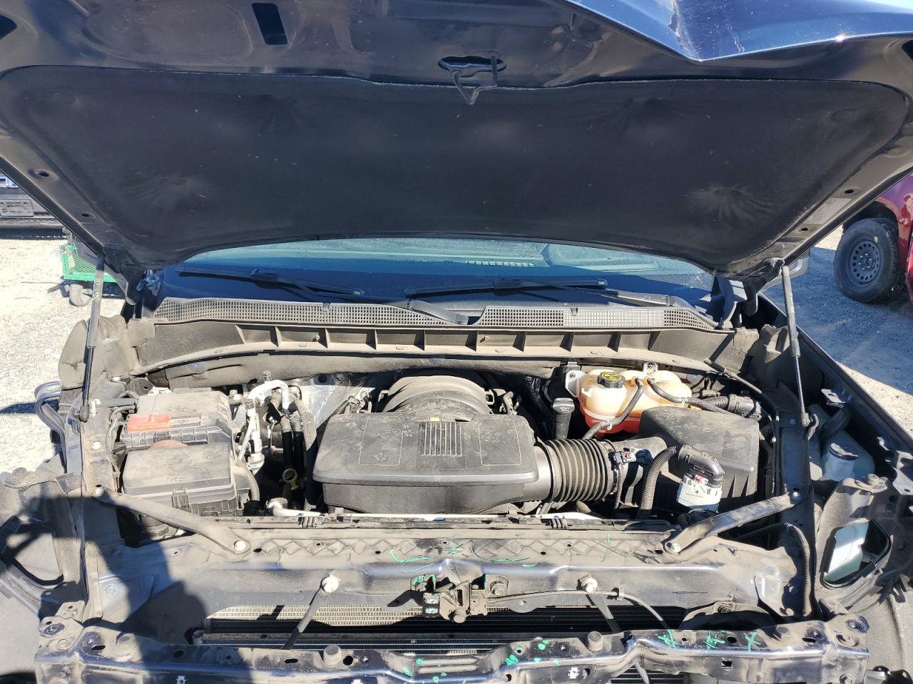 2022 Chevrolet Silverado VIN 1GCUDEED6NZ605934 Copart auction photo, front end / side damage thumbnail 11