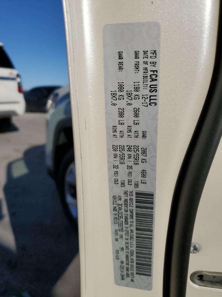 2018 Jeep Compass VIN 3C4NJDCB5JT222755 Copart auction photo, rear end / minor dent/scratches damage thumbnail 13
