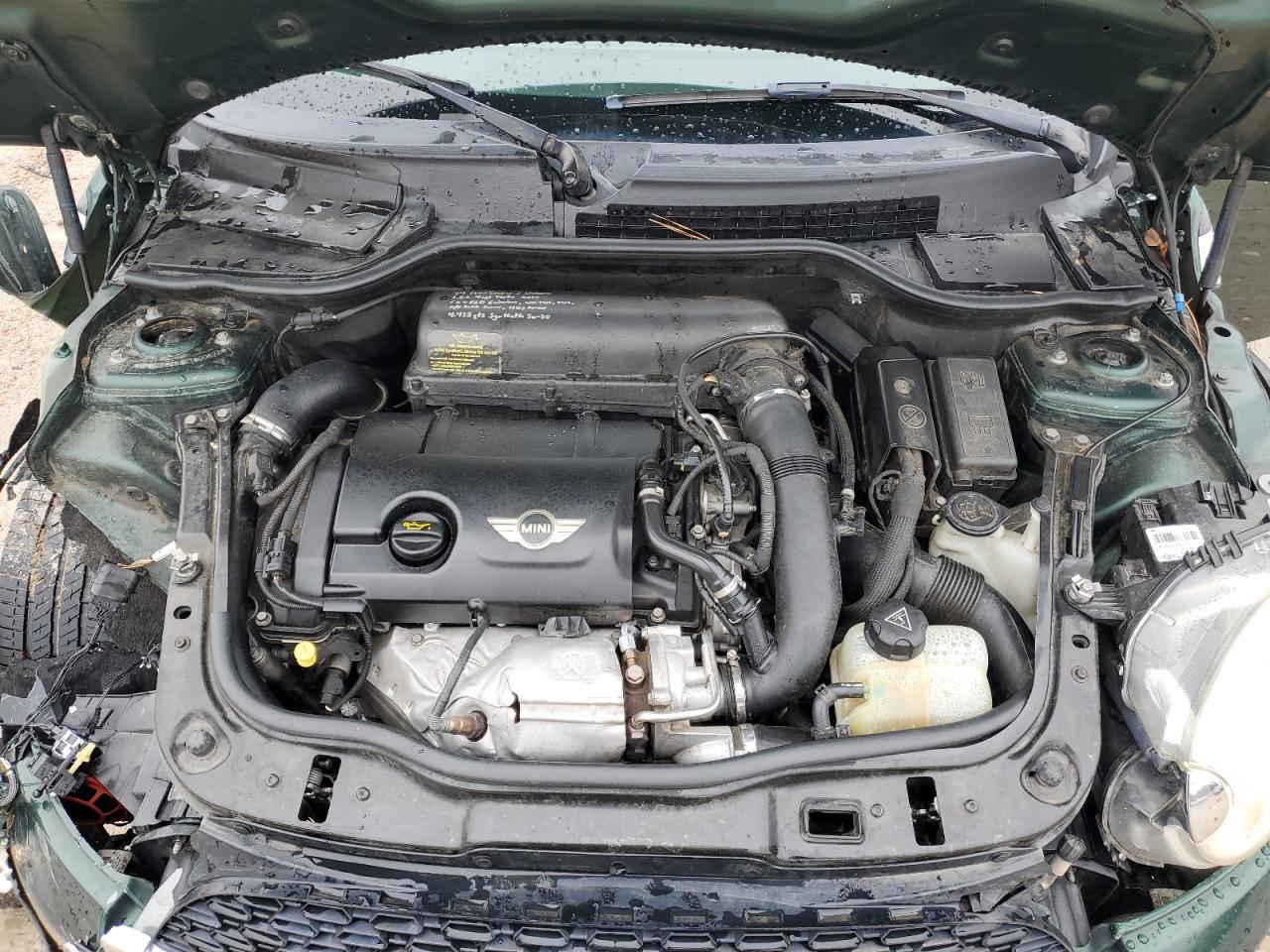 2014 MINI Cooper VIN WMWZG3C53ET800872 Copart auction photo, front end / side damage thumbnail 11
