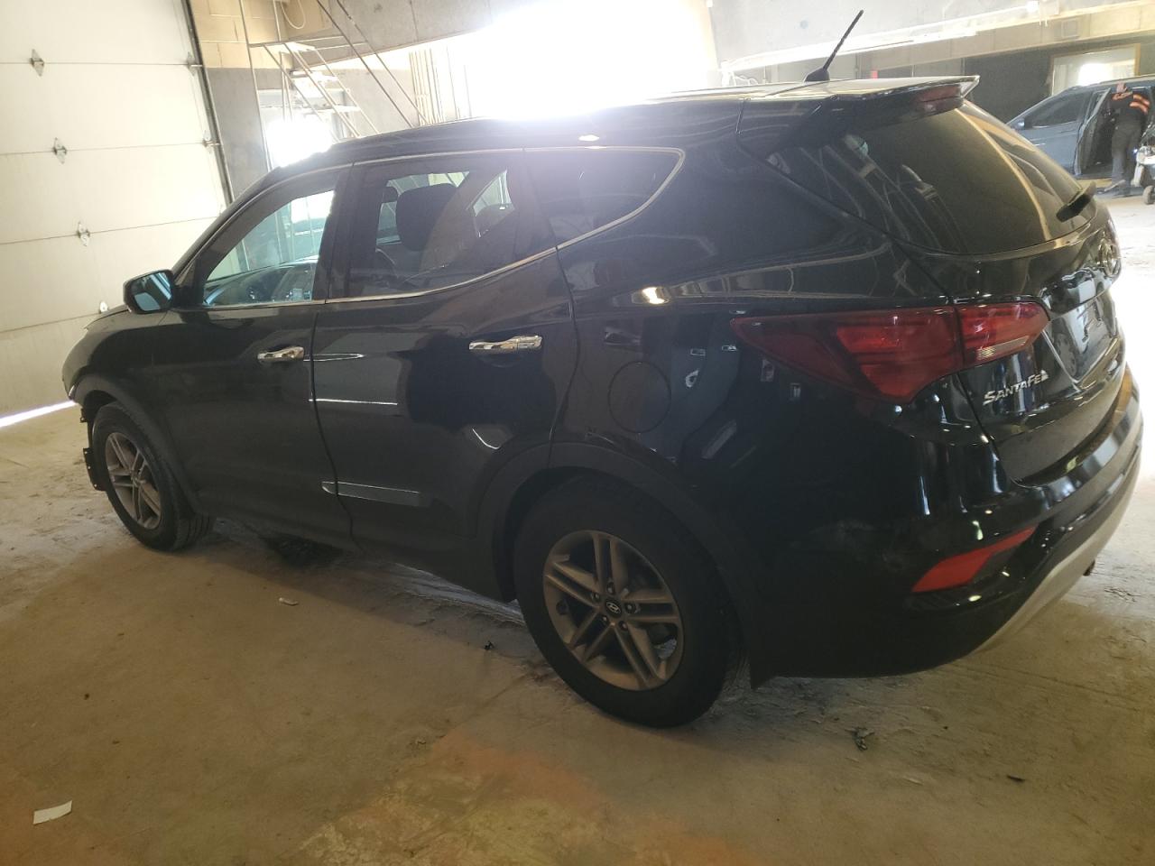 2018 Hyundai Santa Fe VIN 5XYZT3LB3JG512912 Copart auction photo, front end / side damage thumbnail 2
