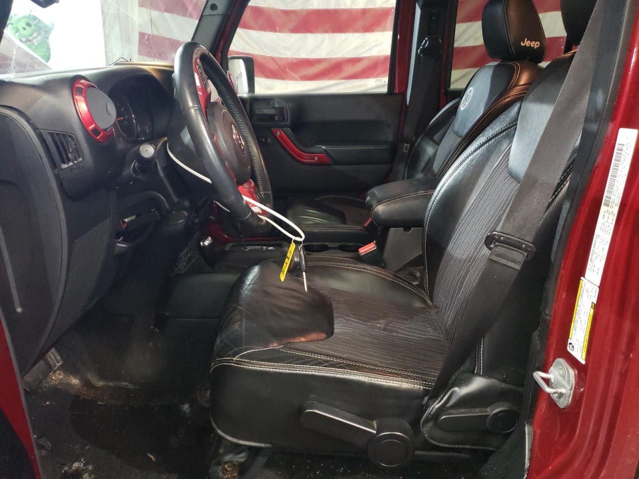 2013 Jeep Wrangler VIN 1C4BJWDG5DL579913 Copart auction photo, front end damage thumbnail 7