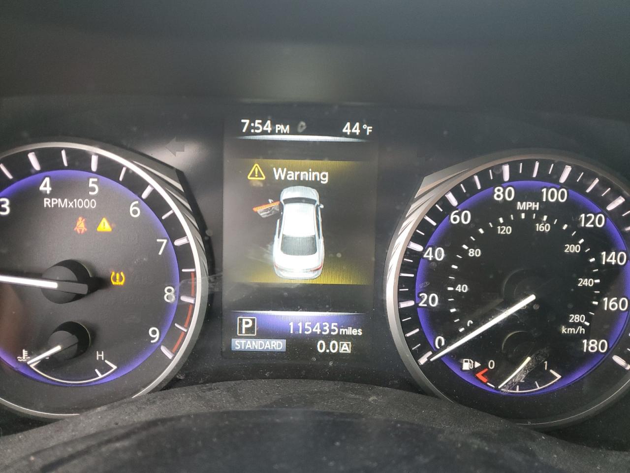 2014 Infiniti Q50 VIN JN1BV7AR0EM691968 Copart auction photo, front end damage thumbnail 9