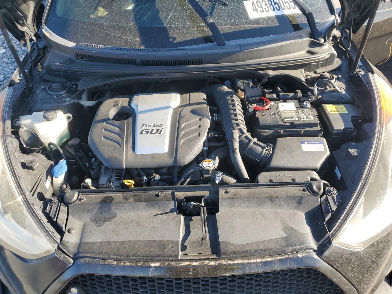 2016 Hyundai Veloster VIN KMHTC6AEXGU291834 Copart auction photo, rollover damage thumbnail 11