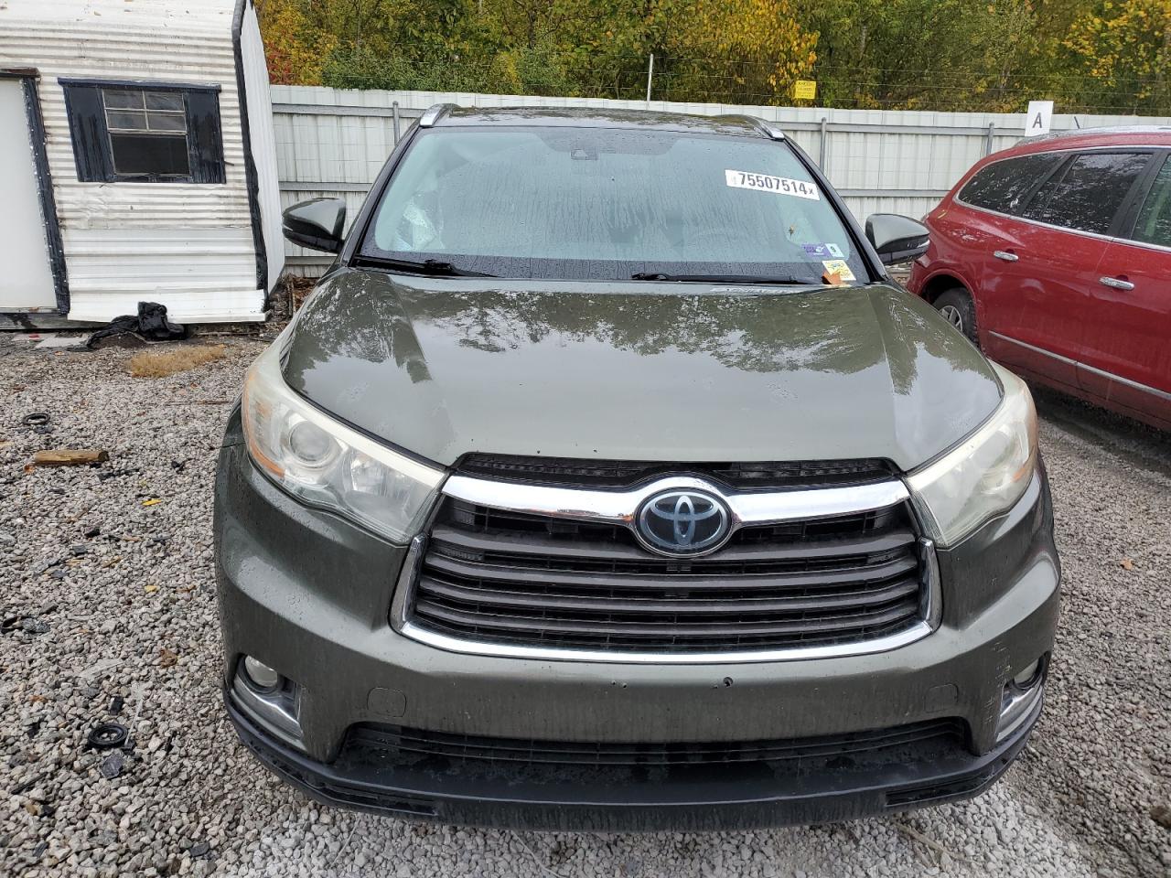2015 Toyota Highlander VIN 5TDDKRFH6FS182449 Copart auction photo, side / rear end damage thumbnail 5