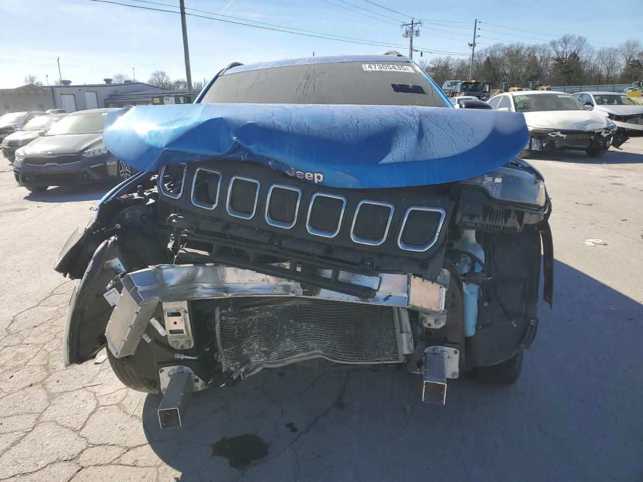 2022 Jeep Compass VIN 3C4NJDBB3NT231753 Copart auction photo, biohazard/chemical / front end damage thumbnail 5