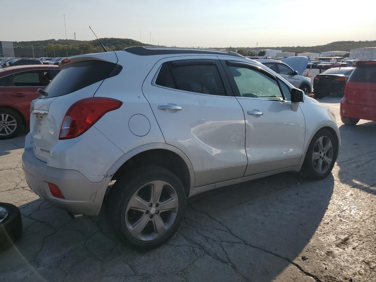 2013 Buick Encore VIN KL4CJASB5DB126695 Copart auction photo, undercarriage / front end damage thumbnail 3