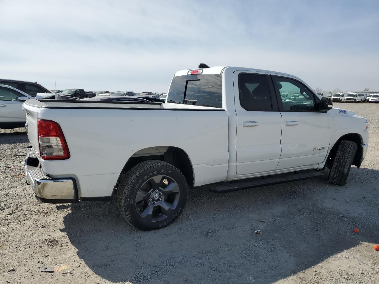 2021 RAM 1500 VIN 1C6SRFBT3MN796610 Copart auction photo, front end / side damage thumbnail 3