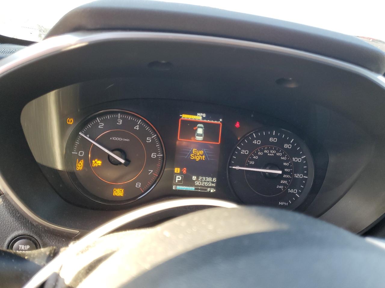 2019 Subaru XV VIN JF2GTAEC0KH287439 Copart auction photo, water/flood damage thumbnail 9