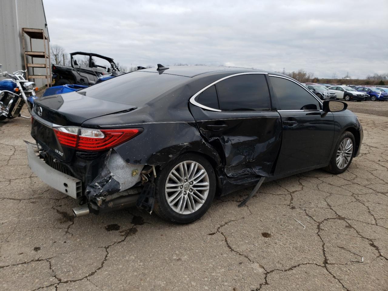 2013 Lexus ES VIN JTHBK1GG8D2055509 Copart auction photo, side / front end damage thumbnail 3