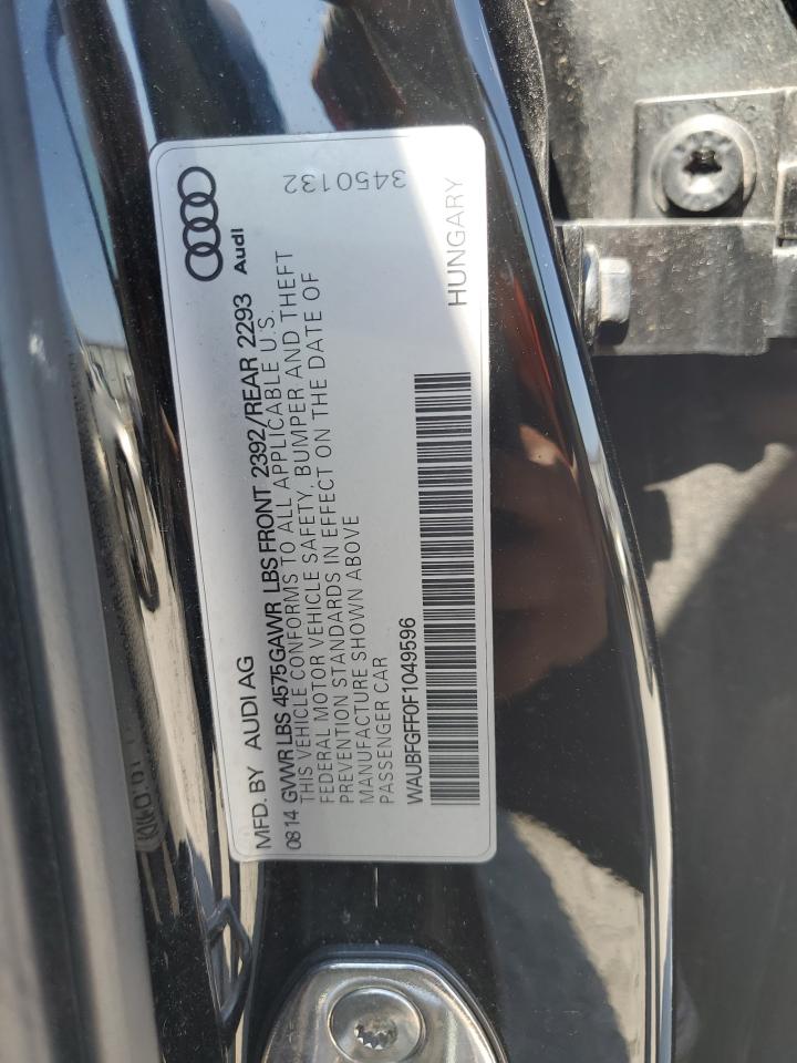 2015 Audi A3 VIN WAUBFGFF0F1049596 Copart auction photo, hail damage thumbnail 12