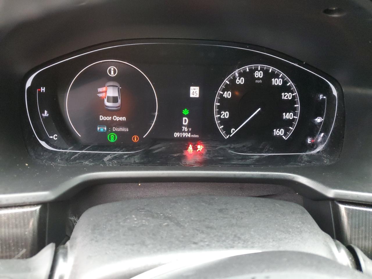 2019 Honda Accord VIN 1HGCV1F35KA088578 Copart auction photo, front end damage thumbnail 9
