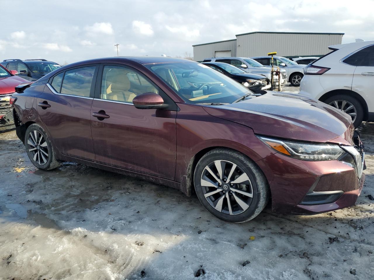 2020 Nissan Sentra VIN 3N1AB8CV4LY255798 Copart auction photo, rear end / front end damage thumbnail 4