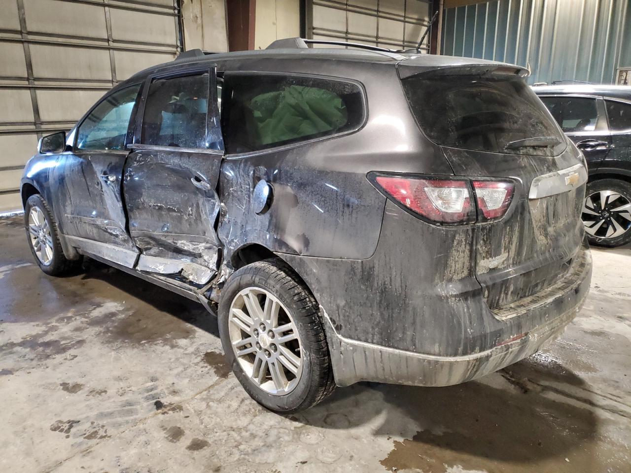 2014 Chevrolet Traverse VIN 1GNKRGKD9EJ284776 Copart auction photo, side / rear end damage thumbnail 2