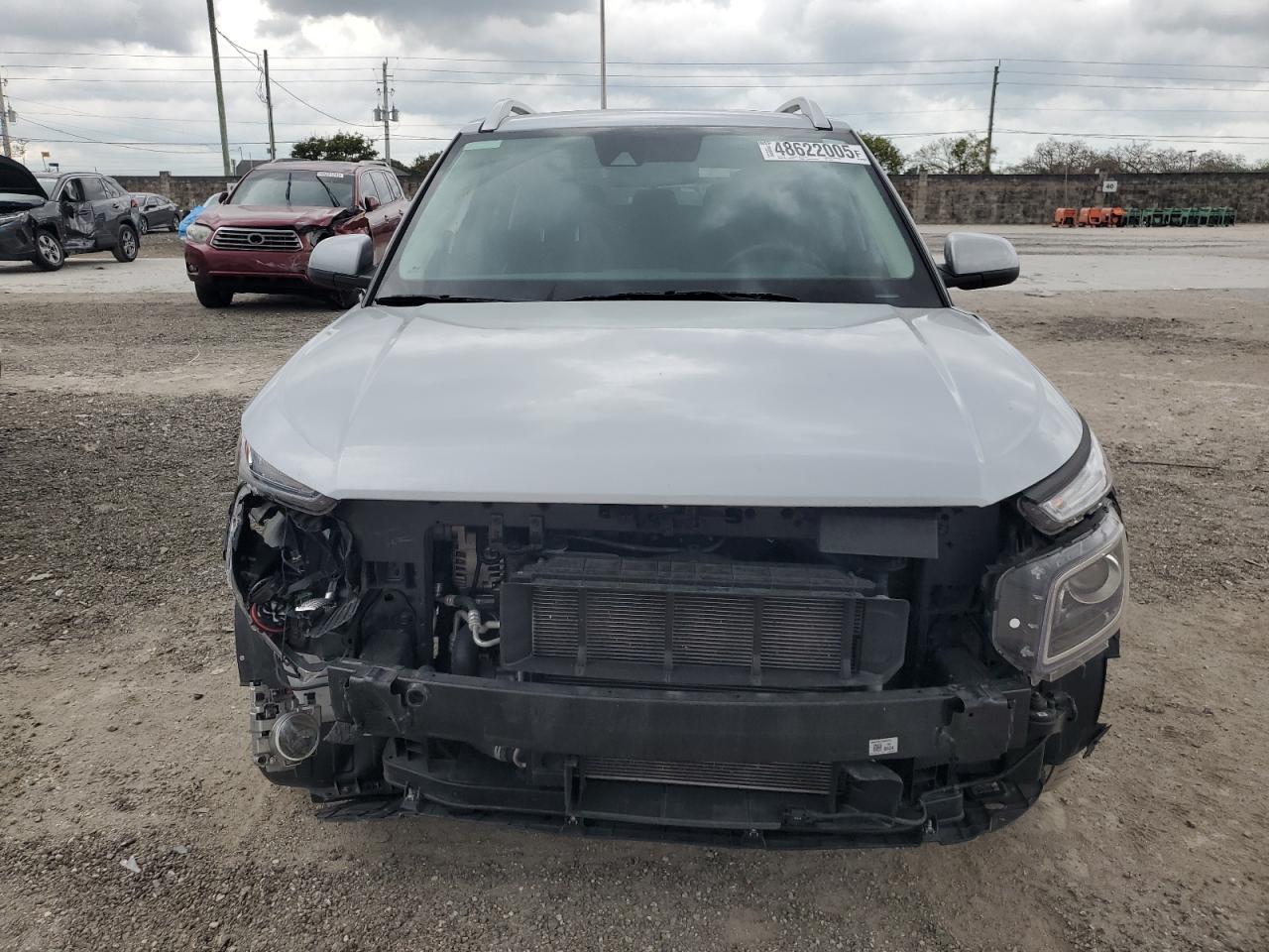 2022 Hyundai Venue VIN KMHRC8A35NU190024 Copart auction photo, front end damage thumbnail 5
