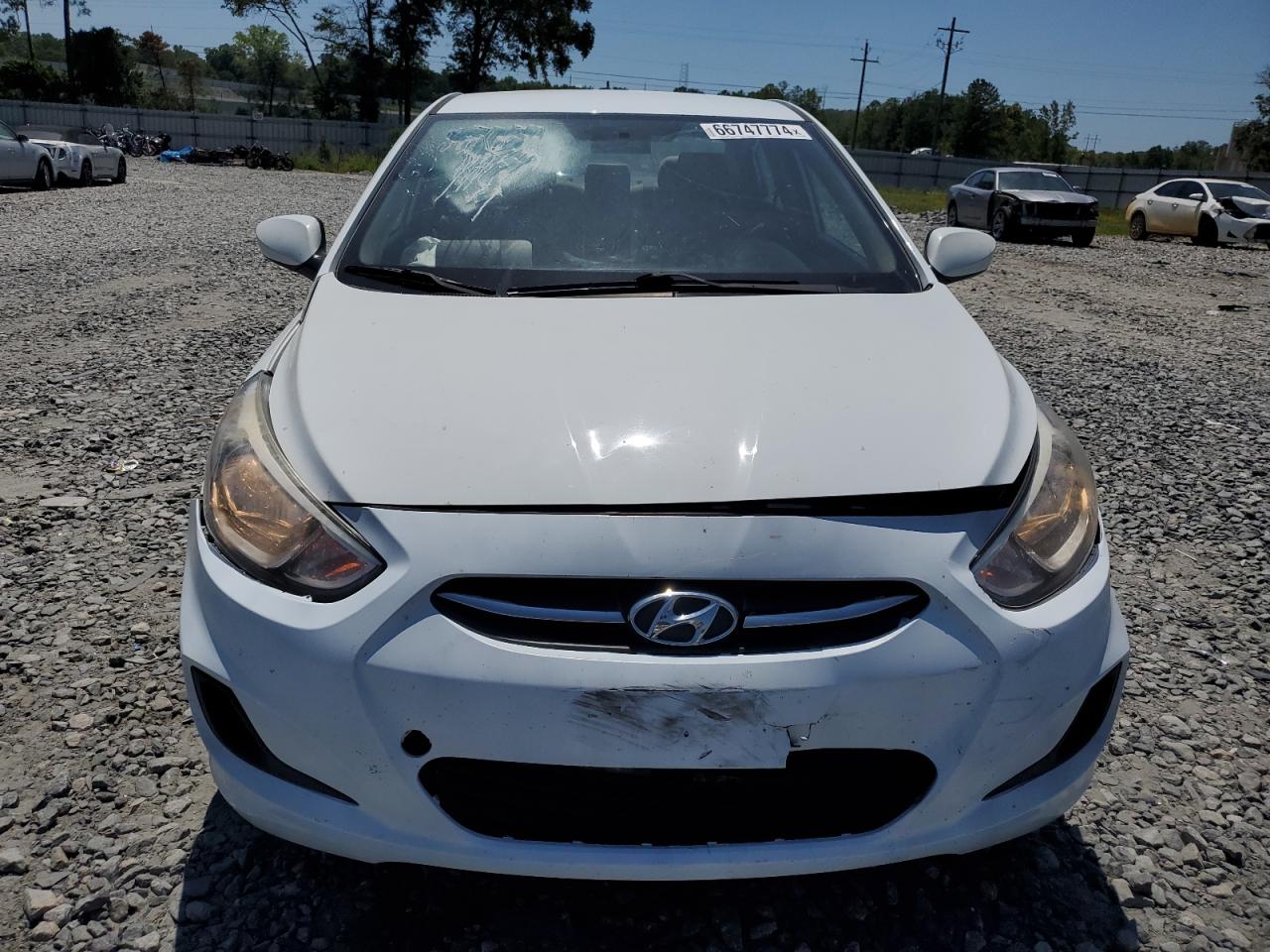 2016 Hyundai Accent VIN KMHCT4AE5GU946907 Copart auction photo, front end damage thumbnail 5