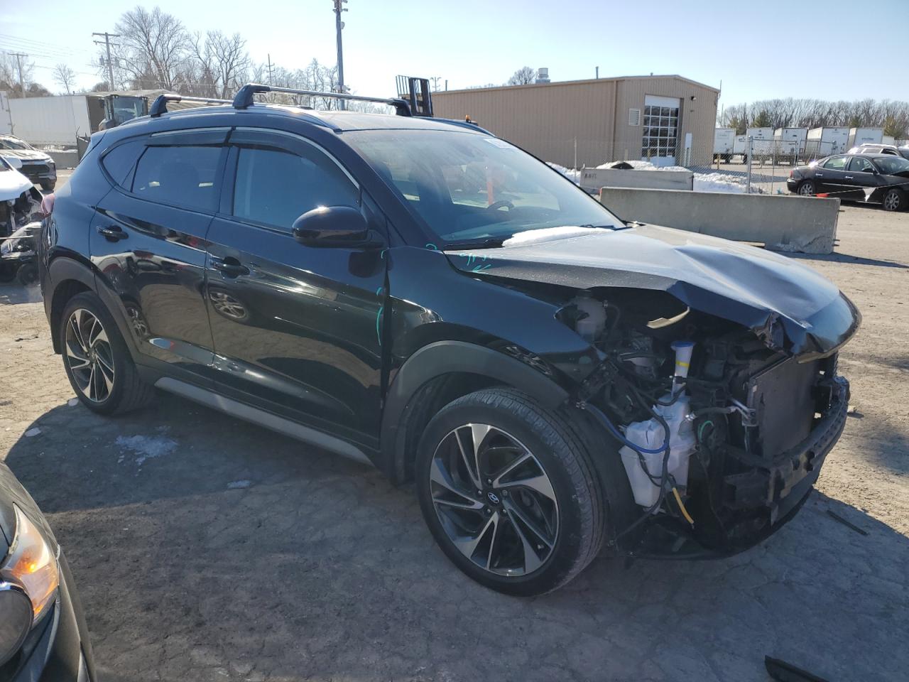 2019 Hyundai Tucson VIN KM8J3CAL3KU971393 Copart auction photo, front end damage thumbnail 4