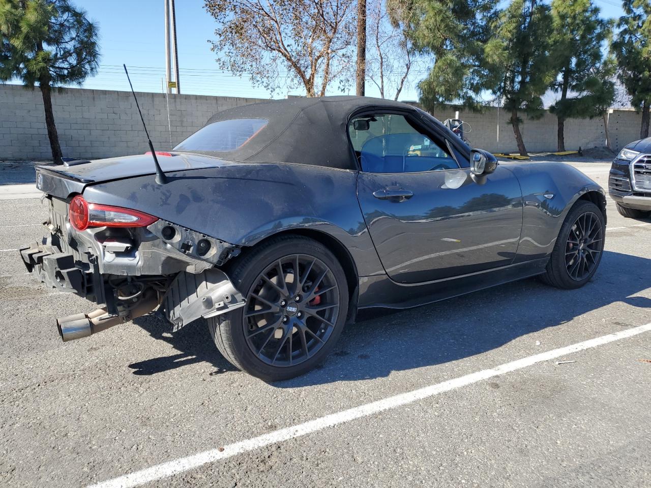 2016 Mazda MX-5 VIN JM1NDAC78G0113097 Copart auction photo, side / rear end damage thumbnail 3