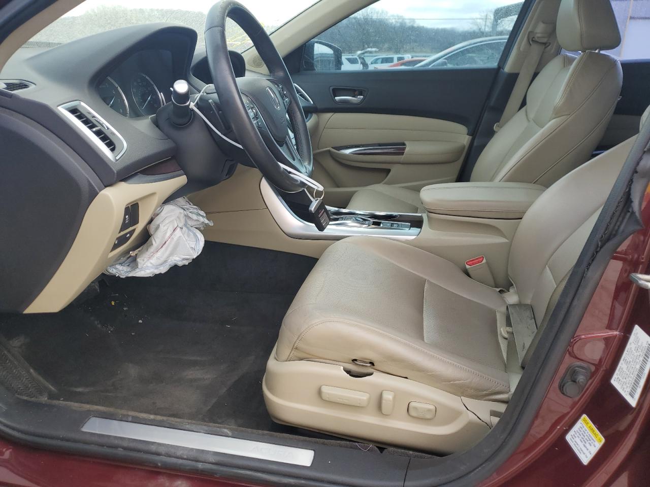 2015 Acura TLX VIN 19UUB2F56FA007596 Copart auction photo, front end damage thumbnail 7