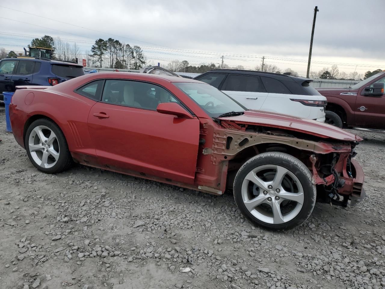 2015 Chevrolet Camaro VIN 2G1FF1E35F9186255 Copart auction photo, front end / side damage thumbnail 4