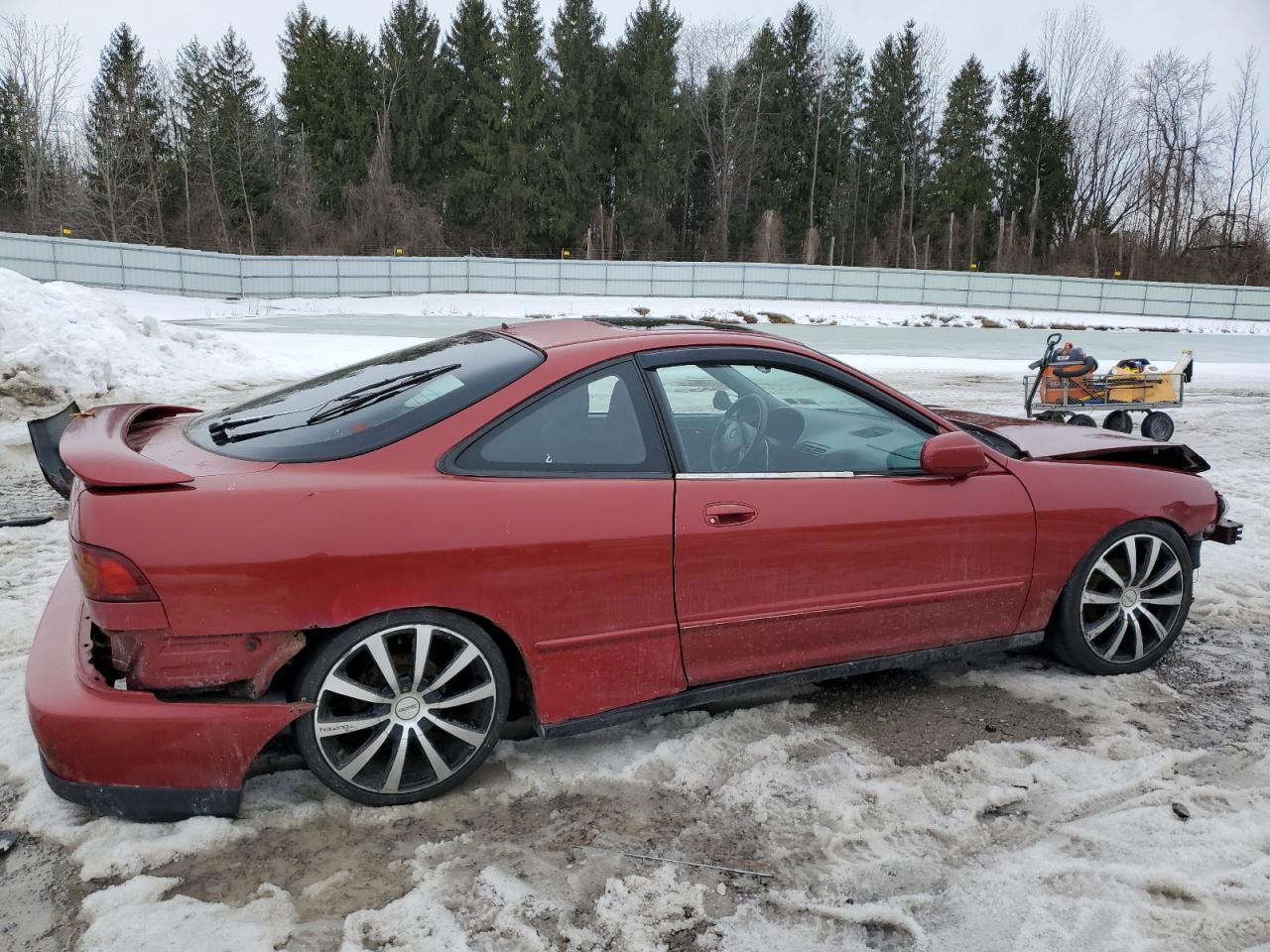 2000 Acura Integra VIN JH4DC4457YS001022 Copart auction photo, front end / rear end damage thumbnail 3