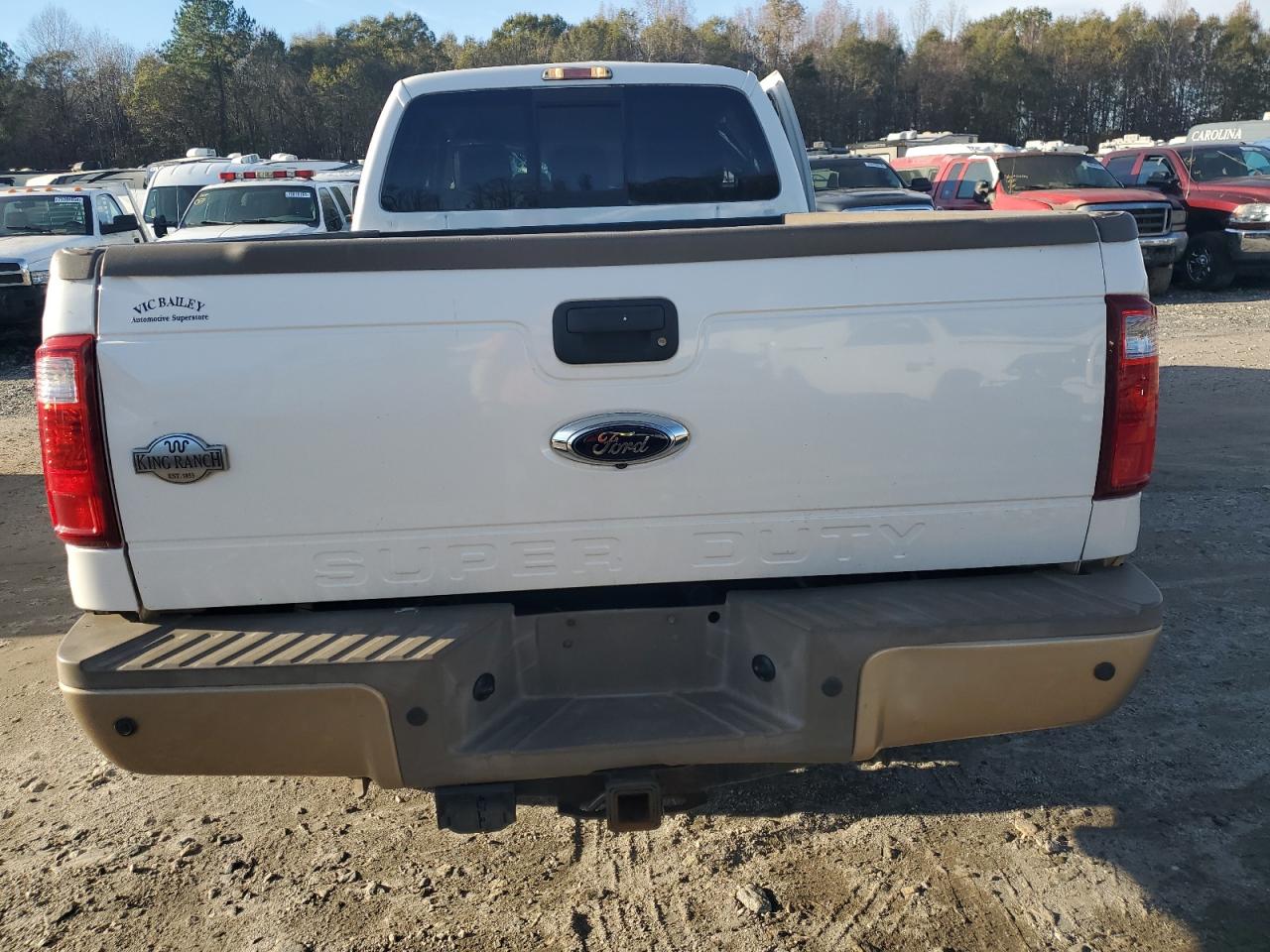 2013 Ford F350 VIN 1FT8W3BT7DEB68902 Copart auction photo, top/roof damage thumbnail 6