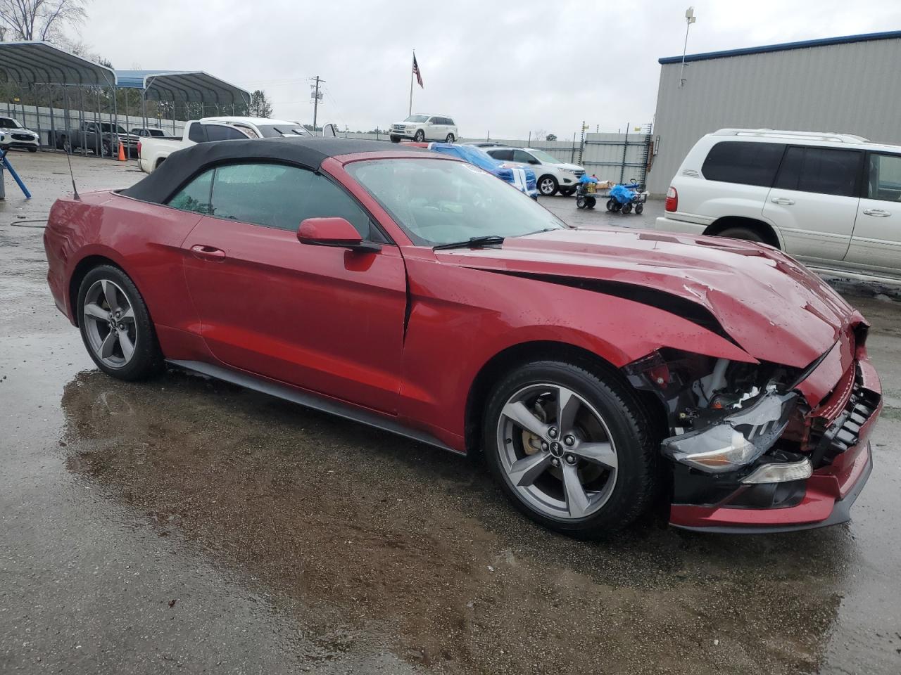 2017 Ford Mustang VIN 1FATP8EM9H5338861 Copart auction photo, front end damage thumbnail 4
