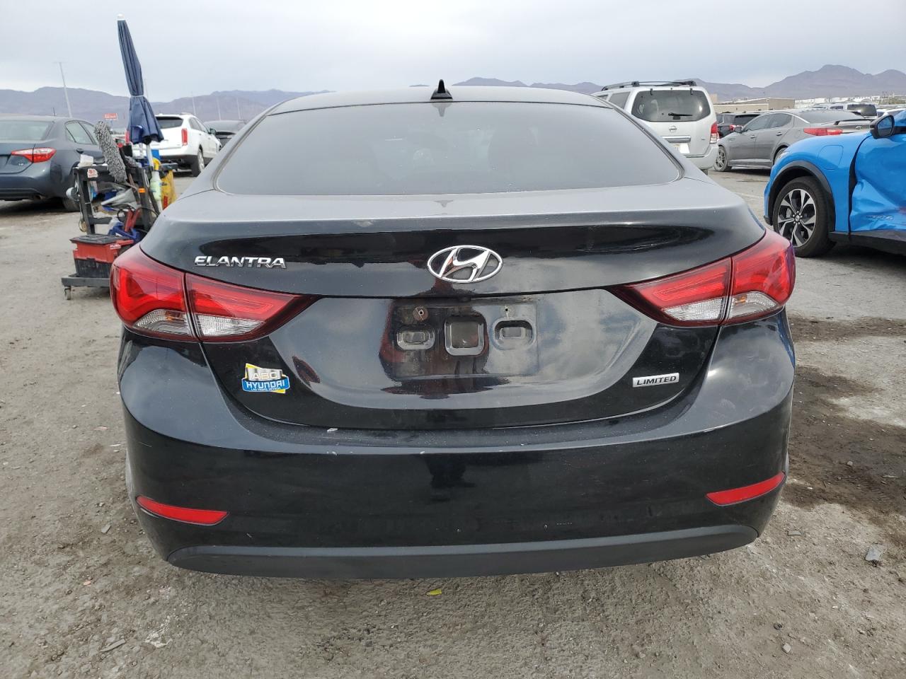 2016 Hyundai Elantra VIN KMHDH4AEXGU626441 Copart auction photo, front end / side damage thumbnail 6