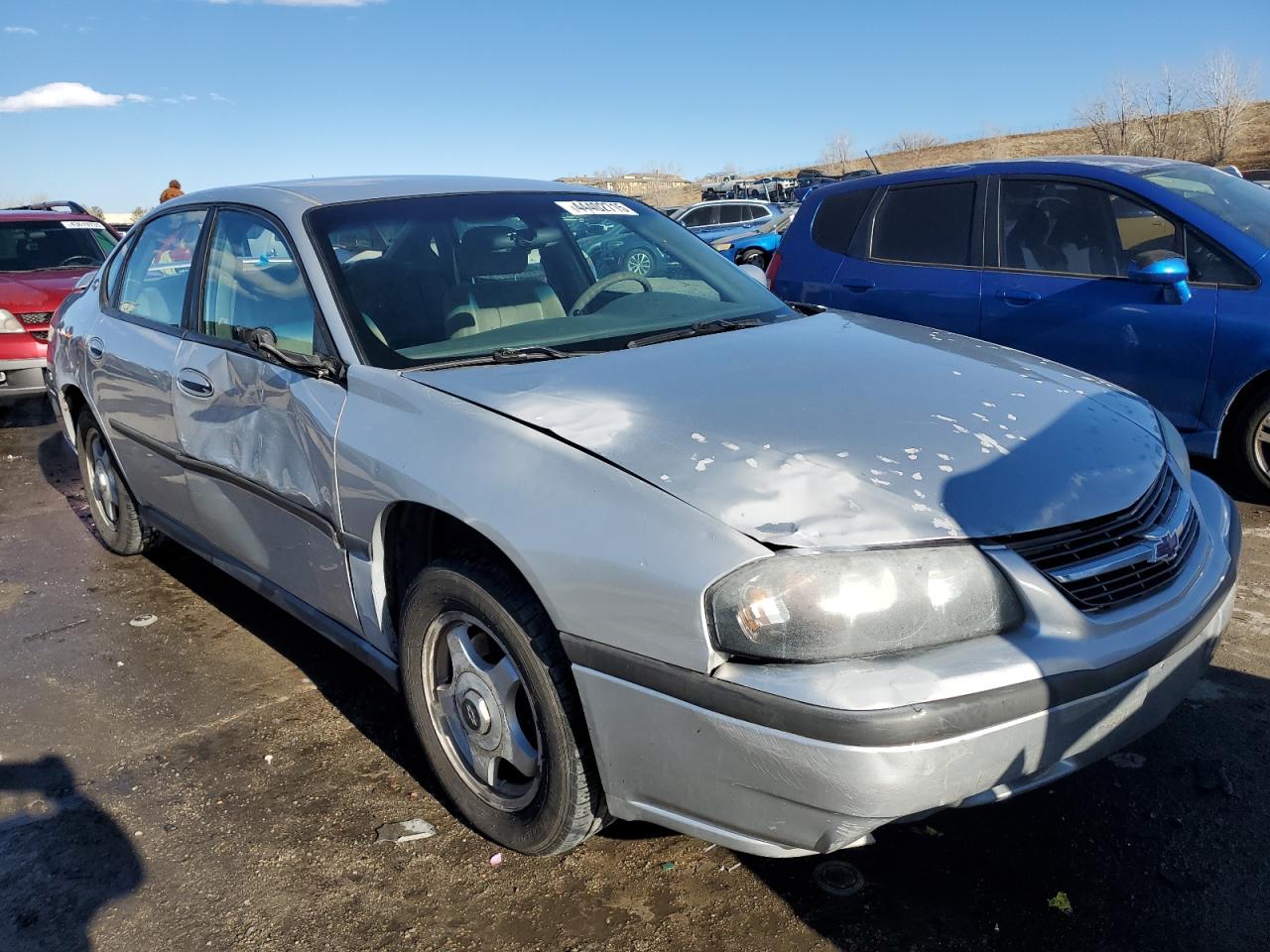 2004 Chevrolet Impala VIN 2G1WF52E549450648 Copart auction photo, front end / side damage thumbnail 4