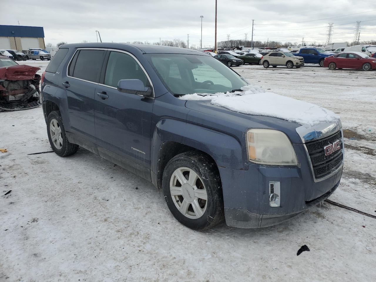 2014 GMC Terrain VIN 2GKALMEK7E6170856 Copart auction photo, front end damage thumbnail 4