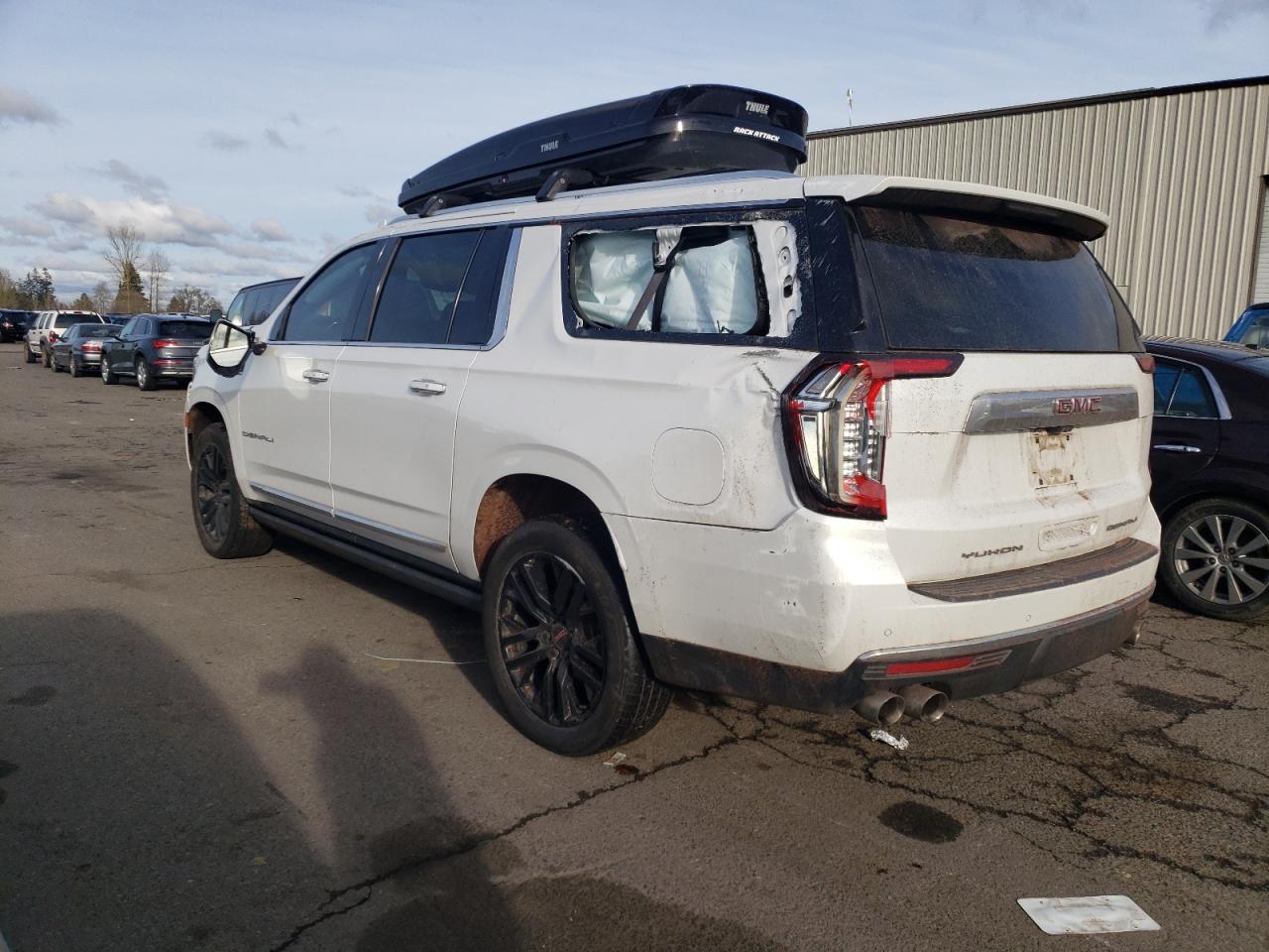 2021 GMC Yukon VIN 1GKS2JKLXMR193652 Copart auction photo, rollover damage thumbnail 2