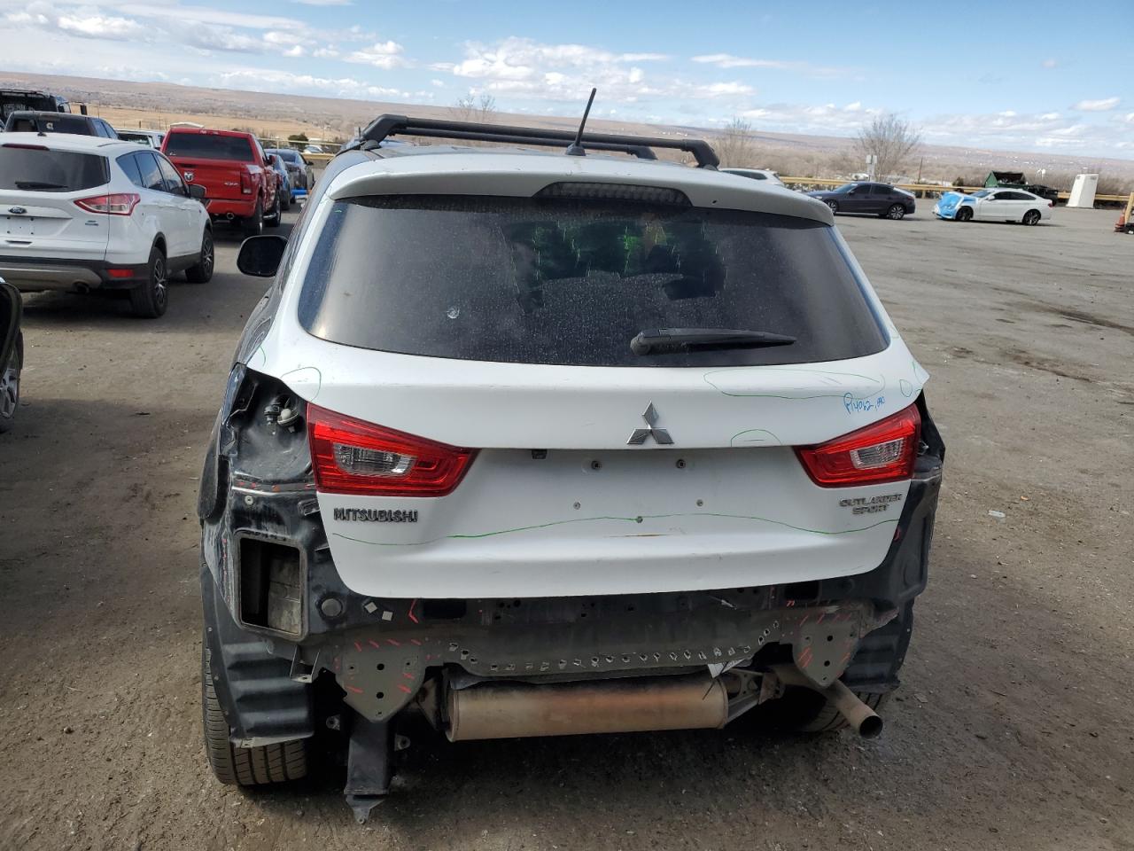 2015 Mitsubishi Outlander VIN 4A4AP3AUXFE036656 Copart auction photo, rear end damage thumbnail 6