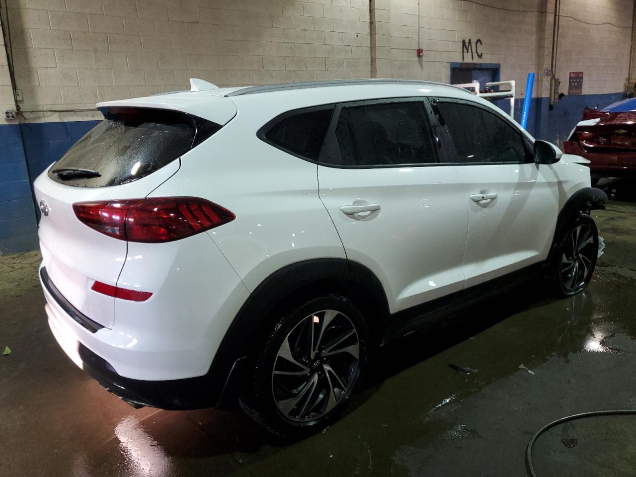 2021 Hyundai Tucson VIN KM8J33AL1MU317513 Copart auction photo, front end / mechanical damage thumbnail 3