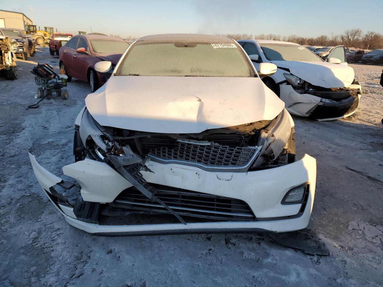 2015 KIA Optima VIN KNAGN4AD7F5085016 Copart auction photo, rear end / front end damage thumbnail 5