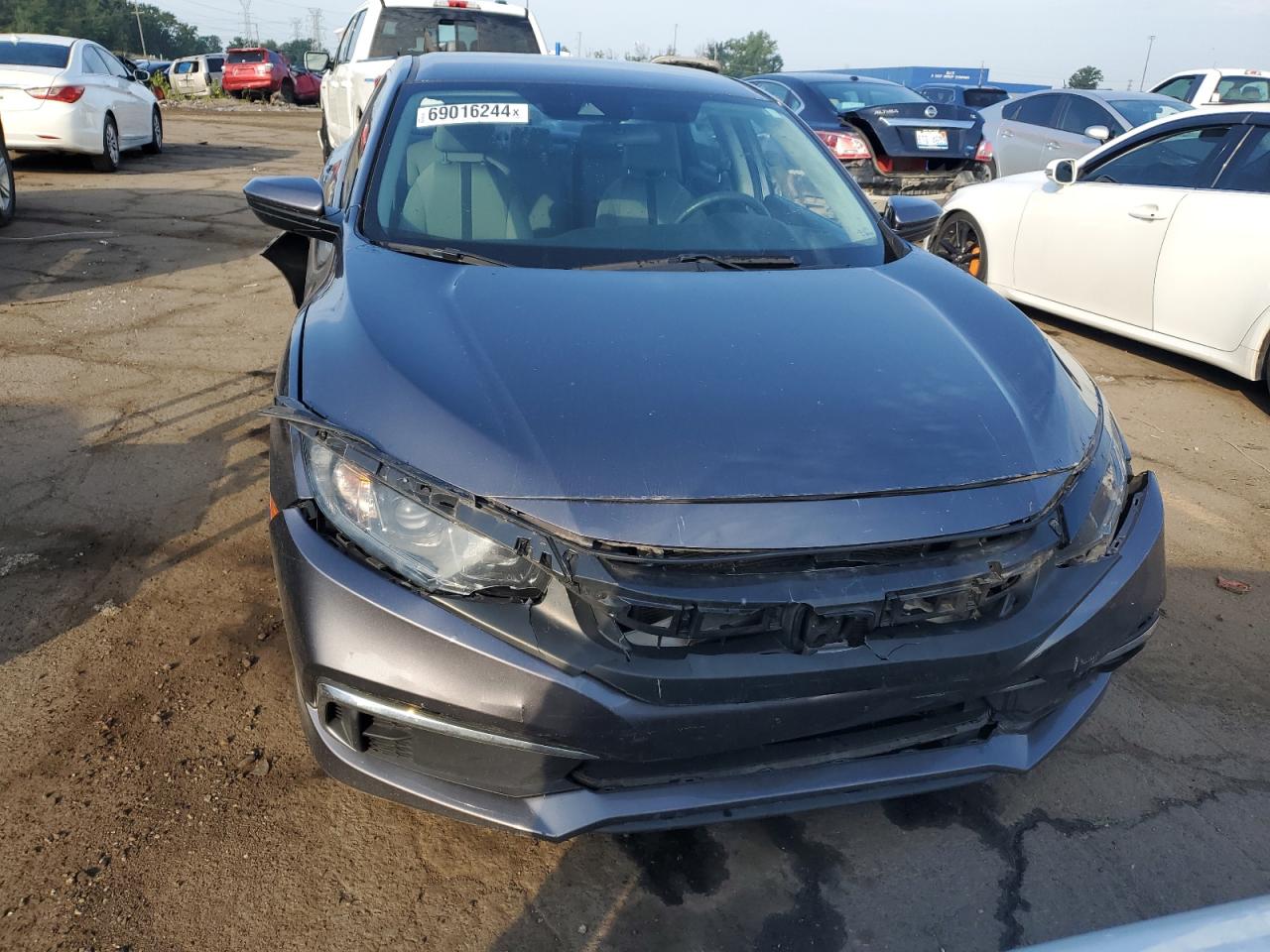 2019 Honda Civic VIN 2HGFC2F66KH510524 Copart auction photo, rear end / front end damage thumbnail 5