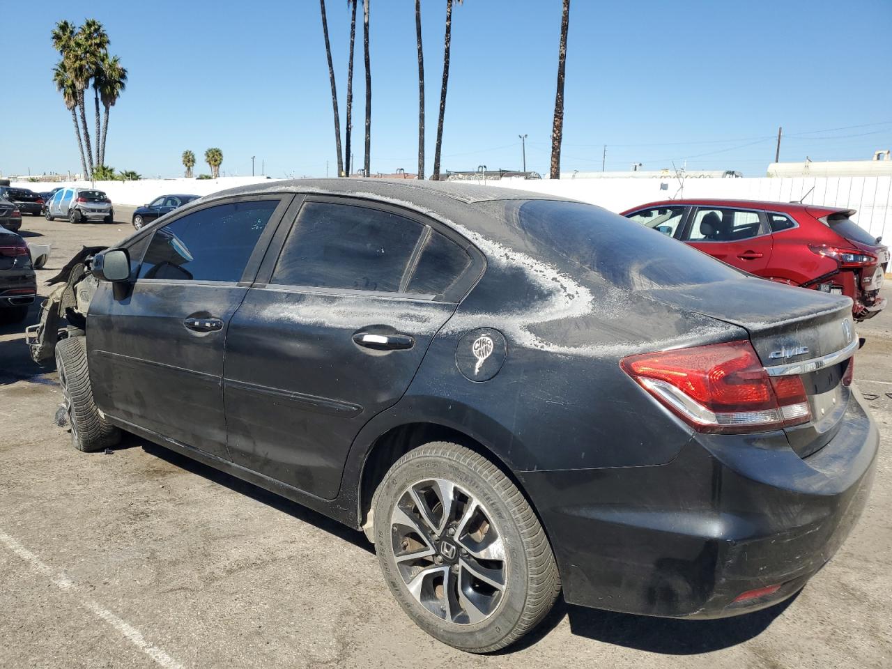 2013 Honda Civic VIN 2HGFB2F8XDH512641 Copart auction photo, front end / undercarriage damage thumbnail 2