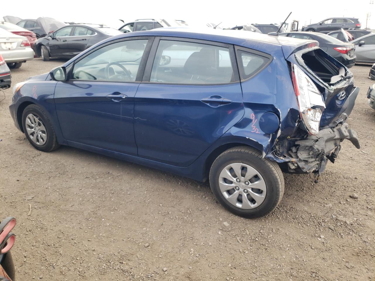 2017 Hyundai Accent VIN KMHCT5AE4HU342000 Copart auction photo, rear end damage thumbnail 2