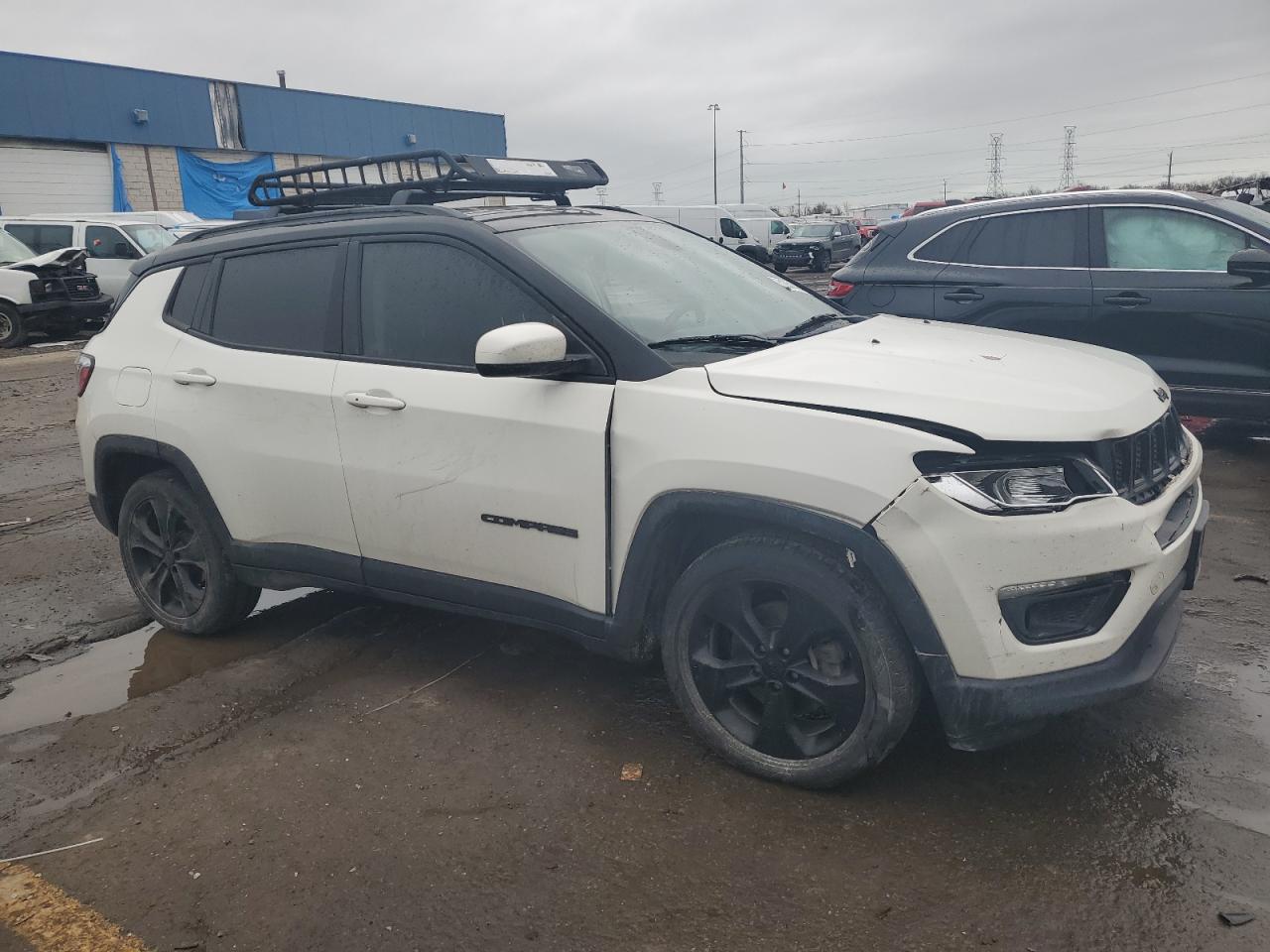 2019 Jeep Compass VIN 3C4NJCBB2KT756115 Copart auction photo, front end / side damage thumbnail 4