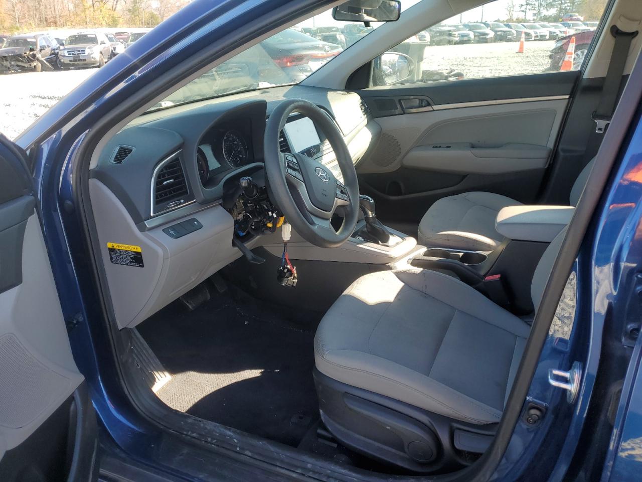 2017 Hyundai Elantra VIN 5NPD84LF6HH193044 Copart auction photo, vandalism damage thumbnail 7