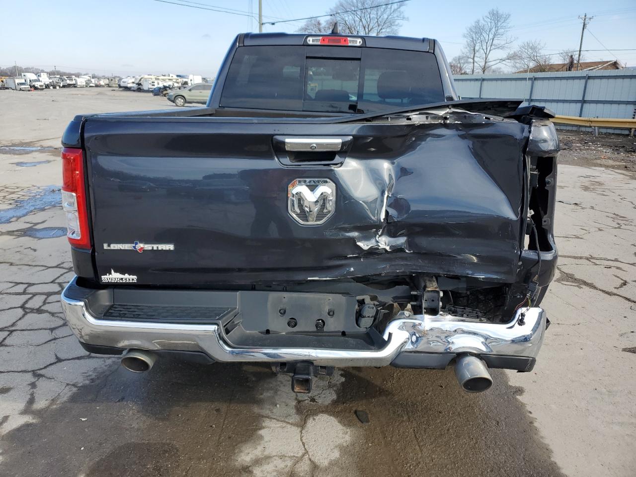 2019 RAM 1500 VIN 1C6RREFT3KN684163 Copart auction photo, rear end damage thumbnail 6