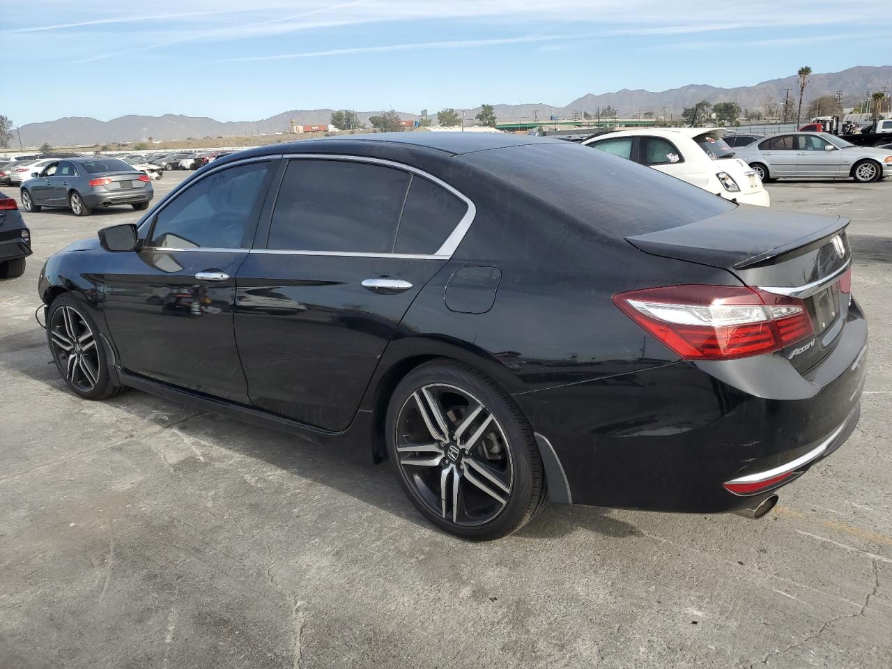 2017 Honda Accord VIN 1HGCR2F10HA142600 Copart auction photo, front end / side damage thumbnail 2