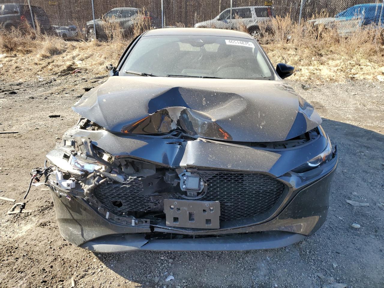 2021 Mazda 3 VIN JM1BPAKL1M1314483 Copart auction photo, front end / side damage thumbnail 5