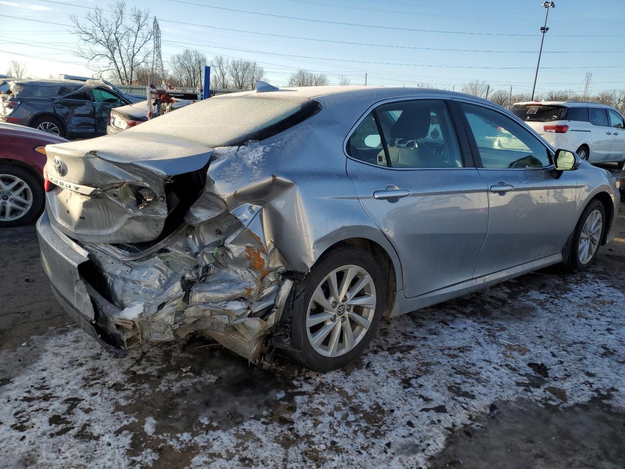 2023 Toyota Camry VIN 4T1C11AK0PU138166 Copart auction photo, rear end / undercarriage damage thumbnail 3