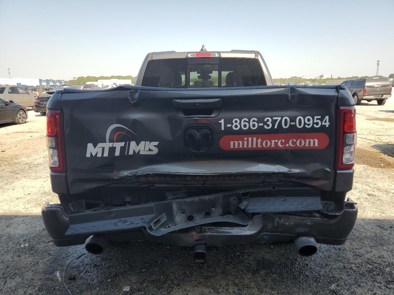 2022 RAM 1500 VIN 1C6RREBT1NN350403 Copart auction photo, rear end damage thumbnail 6