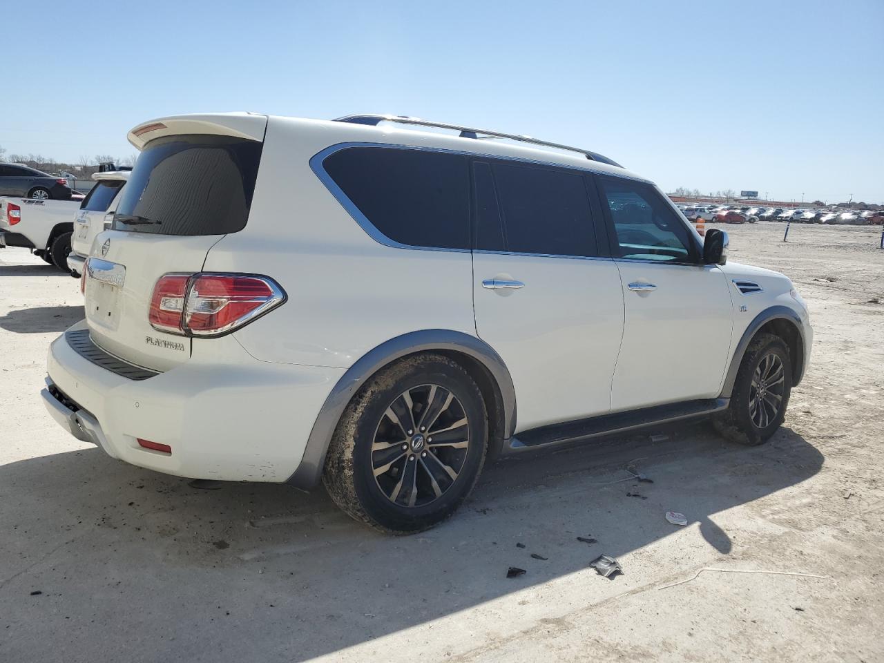 2017 Nissan Armada VIN JN8AY2ND7H9008094 Copart auction photo, front end / rear end damage thumbnail 3